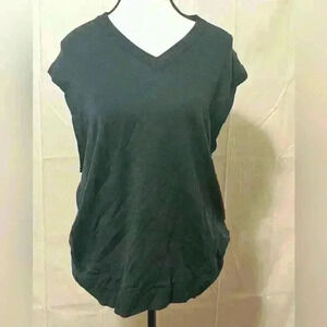 Tekau Women's 2X Green Sleeveless Pullover Knit Sweater Vest New‎ Zealand Wool